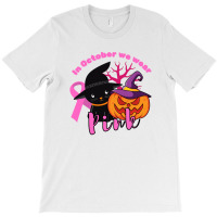 In October We Wear Pink Cat T-shirt | Artistshot