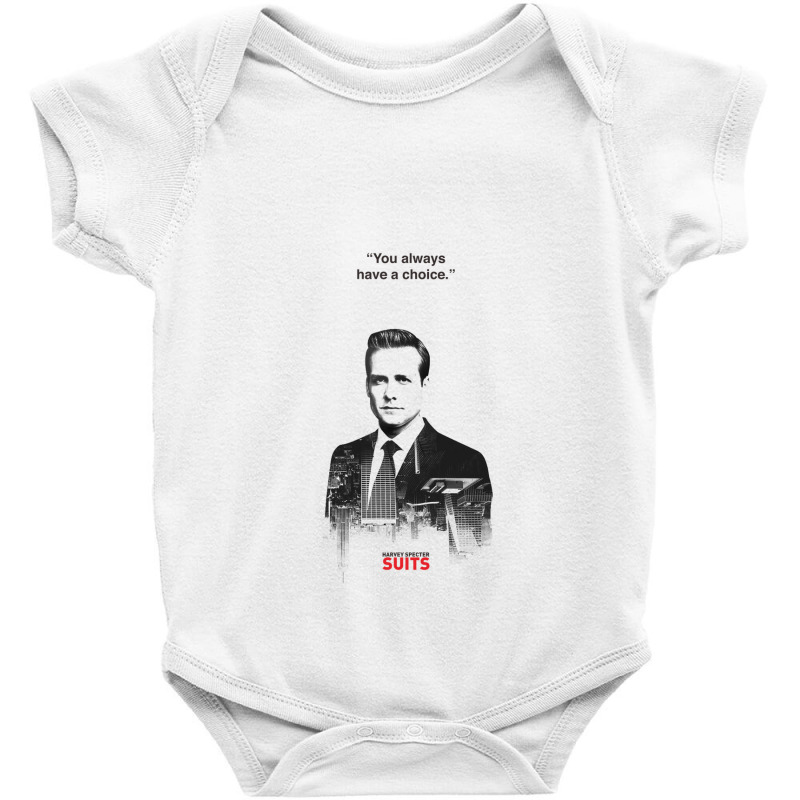 Harvey Quotes   You Always Have A Choice Baby Bodysuit by Ameduw | Artistshot