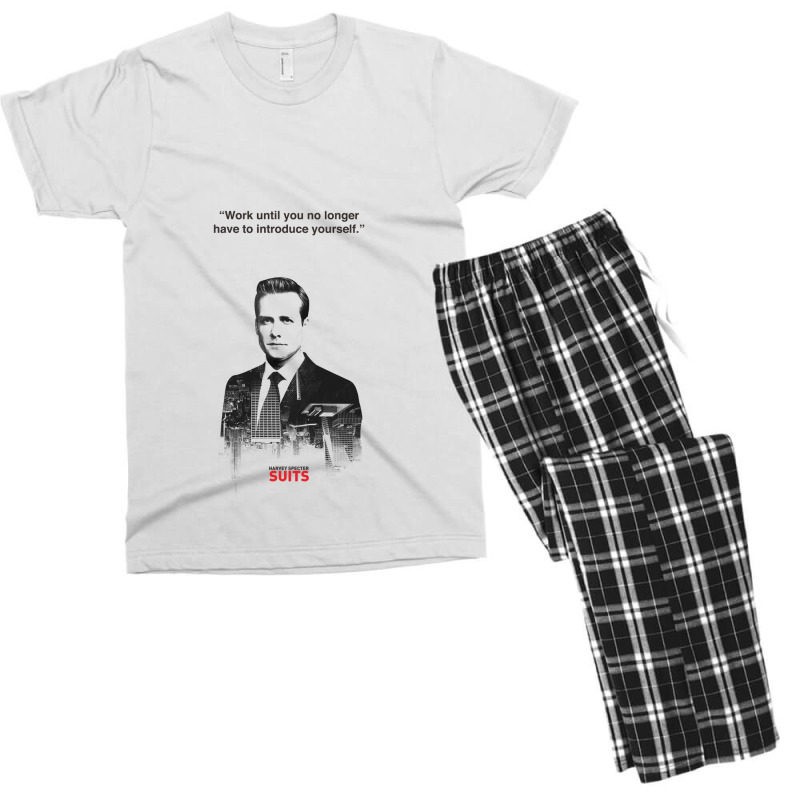 Harvey Quotes  Work Until Men's T-shirt Pajama Set by Ameduw | Artistshot