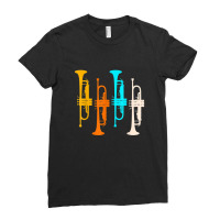 Trumpet Musical Brass Instrument For Trumpeter Mus Ladies Fitted T-shirt | Artistshot