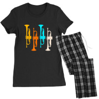 Trumpet Musical Brass Instrument For Trumpeter Mus Women's Pajamas Set | Artistshot