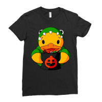 Dinosaur Rubber Duck Nature Ladies Fitted T-shirt | Artistshot