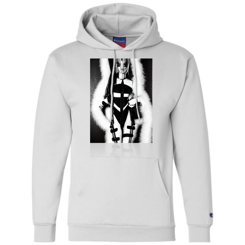 Female Alien Costume Fashion Model Pop Art Boy Champion Hoodie | Artistshot