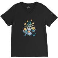 Wizard Juggling Plane V-neck Tee | Artistshot