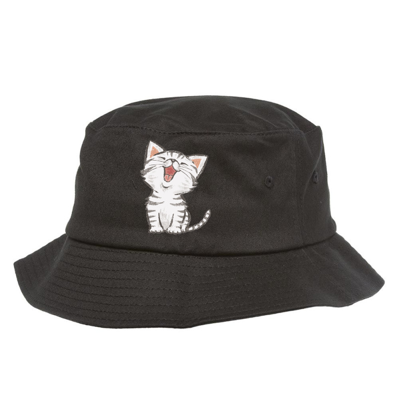 American Shorthair Happy Bucket Hat by SARAHDECKERWHITE | Artistshot