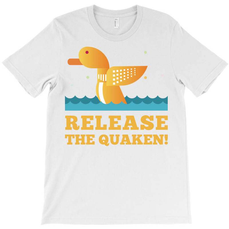 Quack Release The Quaken Blau T-Shirt by atitikanokok | Artistshot