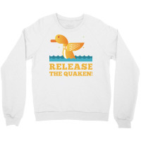 Quack Release The Quaken Blau Crewneck Sweatshirt | Artistshot