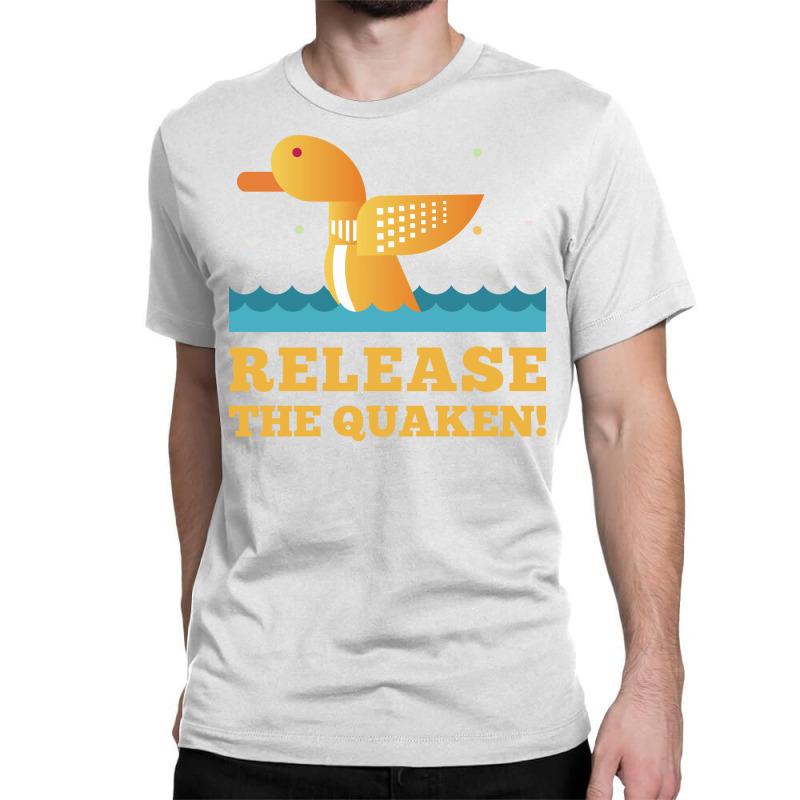 Quack Release The Quaken Blau Classic T-shirt by atitikanokok | Artistshot