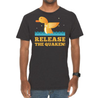 Quack Release The Quaken Blau Vintage T-shirt | Artistshot