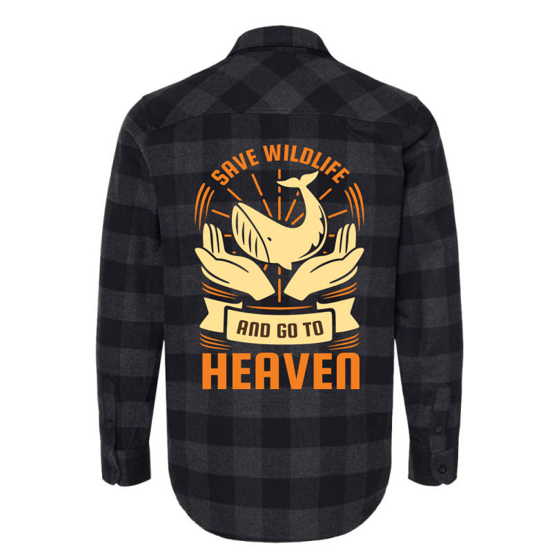 Earth Day Save Wildlife And Go To Heaven Hipster Flannel Shirt by slibobatrouzn | Artistshot