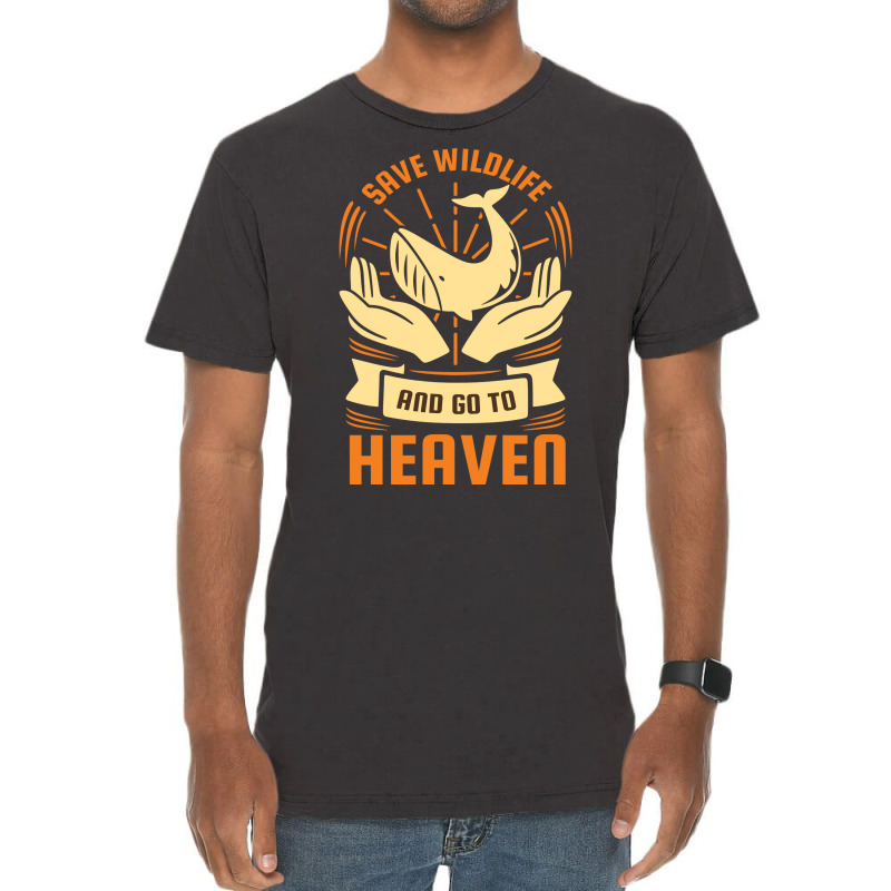 Earth Day Save Wildlife And Go To Heaven Hipster Vintage T-Shirt by slibobatrouzn | Artistshot