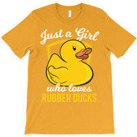 Rubber Duck Just A Girl Who Loves Rubber Ducks Red T-shirt | Artistshot