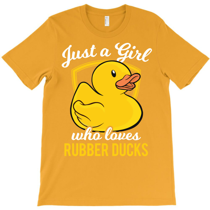 Rubber Duck Just A Girl Who Loves Rubber Ducks Red T-Shirt by atitikanokok | Artistshot