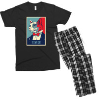 Yes We Cat Men's T-shirt Pajama Set | Artistshot