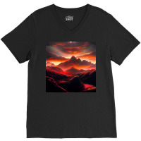 Sunset Time V-neck Tee | Artistshot