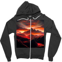 Sunset Time Zipper Hoodie | Artistshot