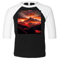 Sunset Time Toddler 3/4 Sleeve Tee | Artistshot