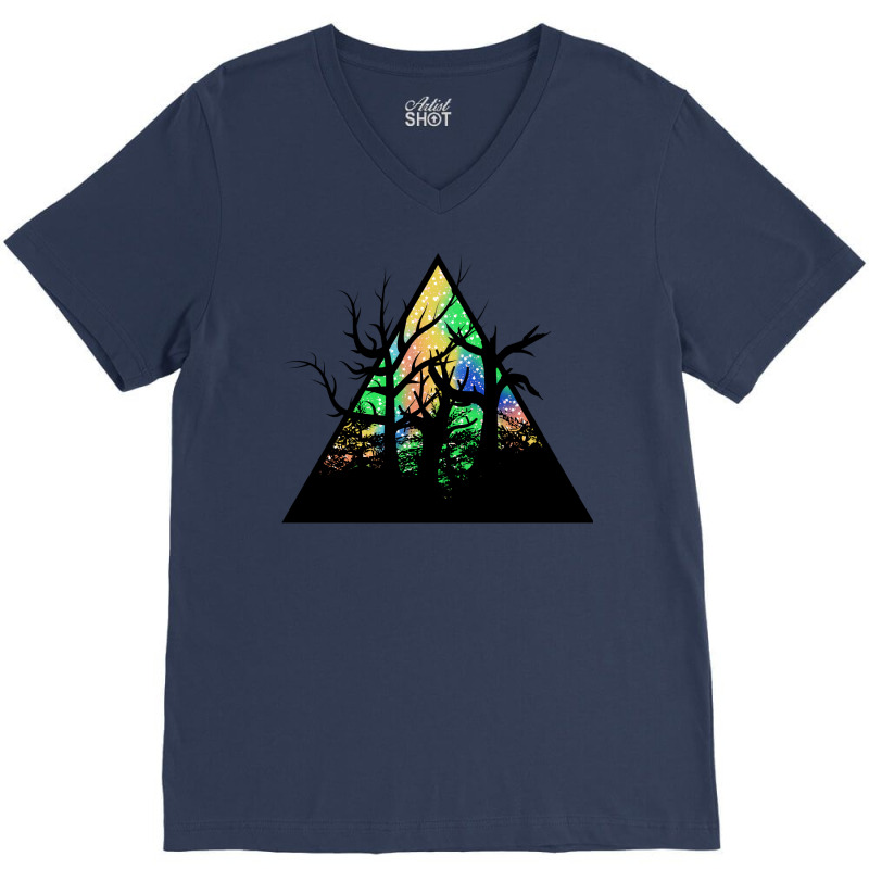 Dead Forest Aurora Hipster V-neck Tee | Artistshot