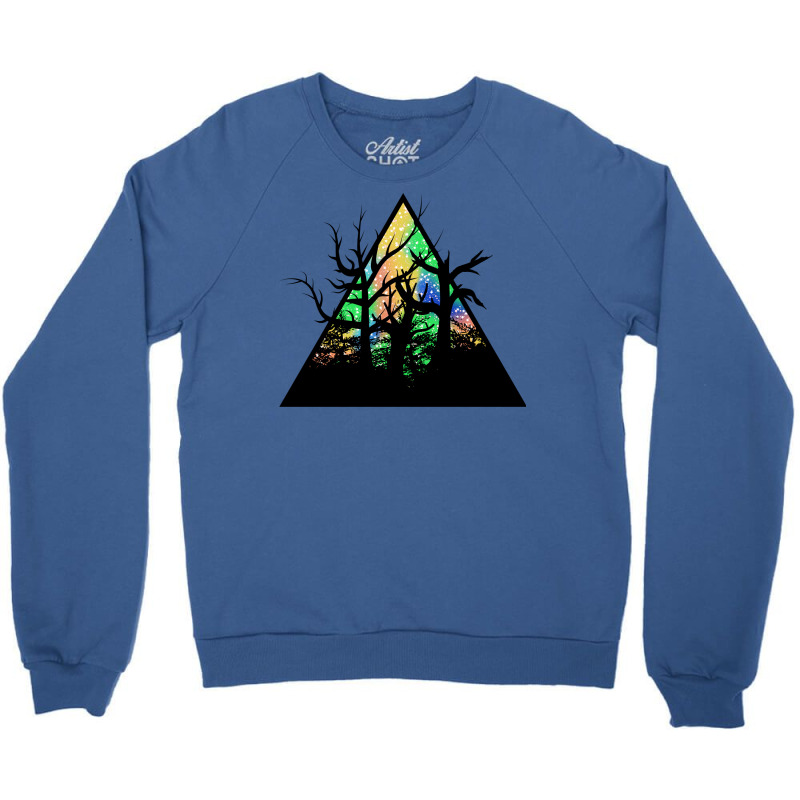 Dead Forest Aurora Hipster Crewneck Sweatshirt | Artistshot