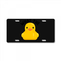 What The Duck Rubber Ducky Funny Humor Retro License Plate | Artistshot