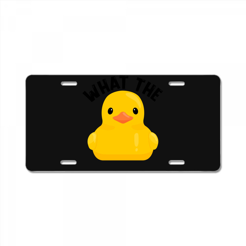 What The Duck Rubber Ducky Funny Humor Retro License Plate | Artistshot