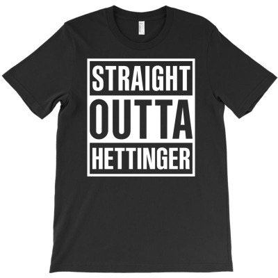 Straight Outta Hettinger County Cool Gift T-shirt Designed By Pongsakorn Sirirod
