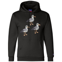 Angry Seagull Bird Bored Birds Funny Quote Champion Hoodie | Artistshot