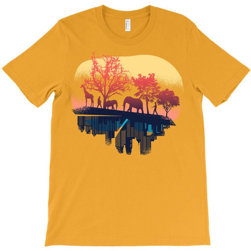 Nature And City Reflection Humor T-shirt | Artistshot