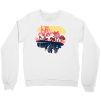 Nature And City Reflection Humor Crewneck Sweatshirt | Artistshot