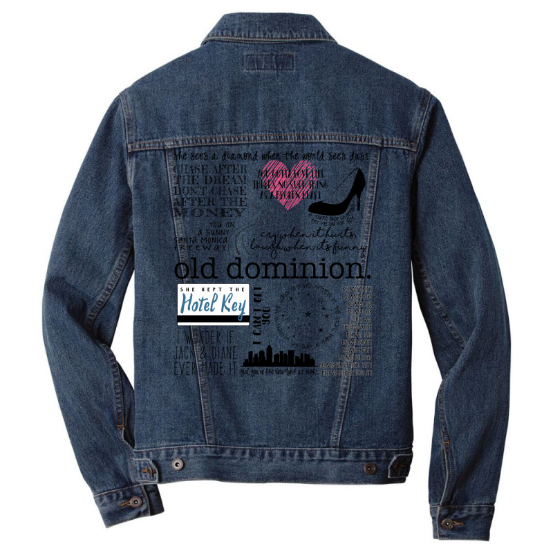 Old Dominion Lyrics Men Denim Jacket by tamrahzeller4 | Artistshot