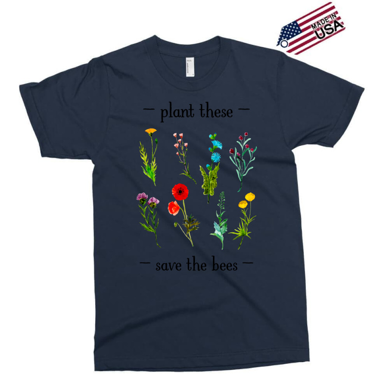 Plant These Save The Bees Watercolor Wildflowers 7 Exclusive T-shirt | Artistshot