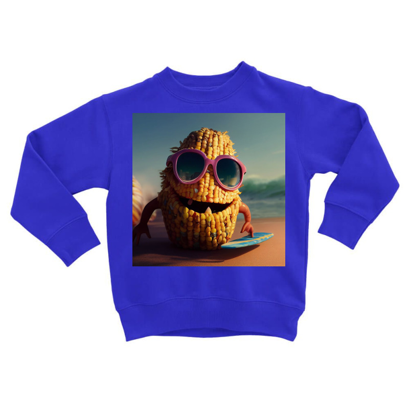 Smiling Corn Creature Toddler Sweatshirt by TheDol | Artistshot