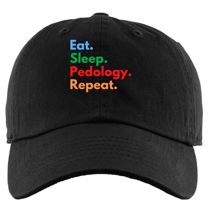 Eat Sleep Pedology Repeat Green Kids Cap by karkelarifv | Artistshot