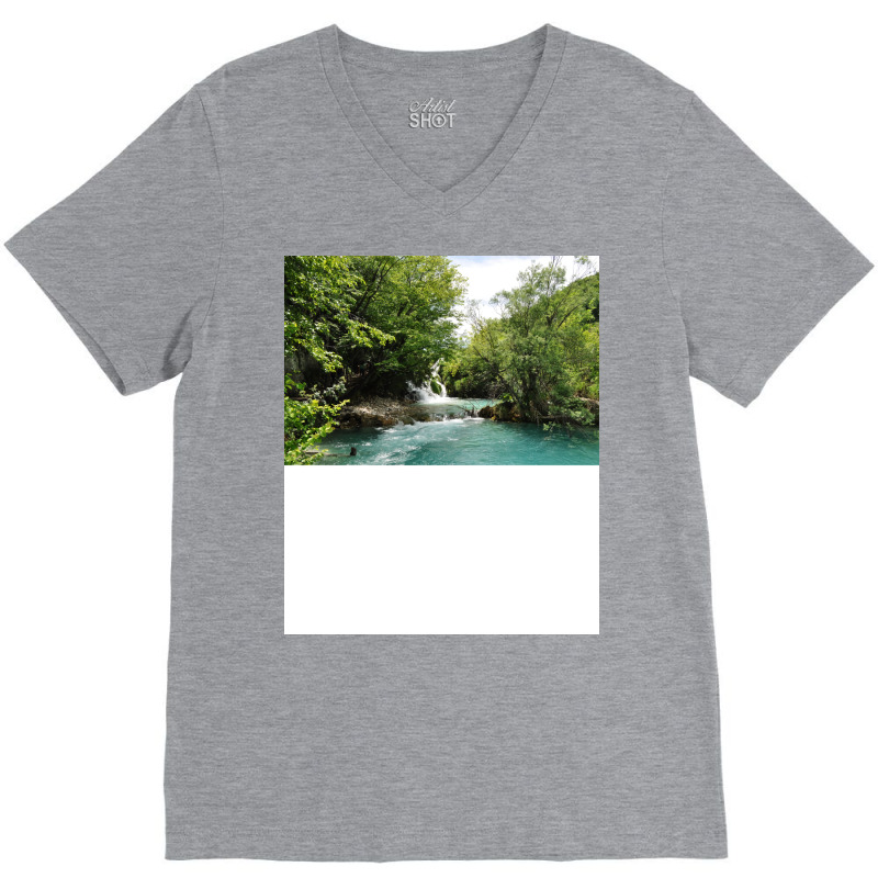 Small Waterfall Humor V-neck Tee | Artistshot