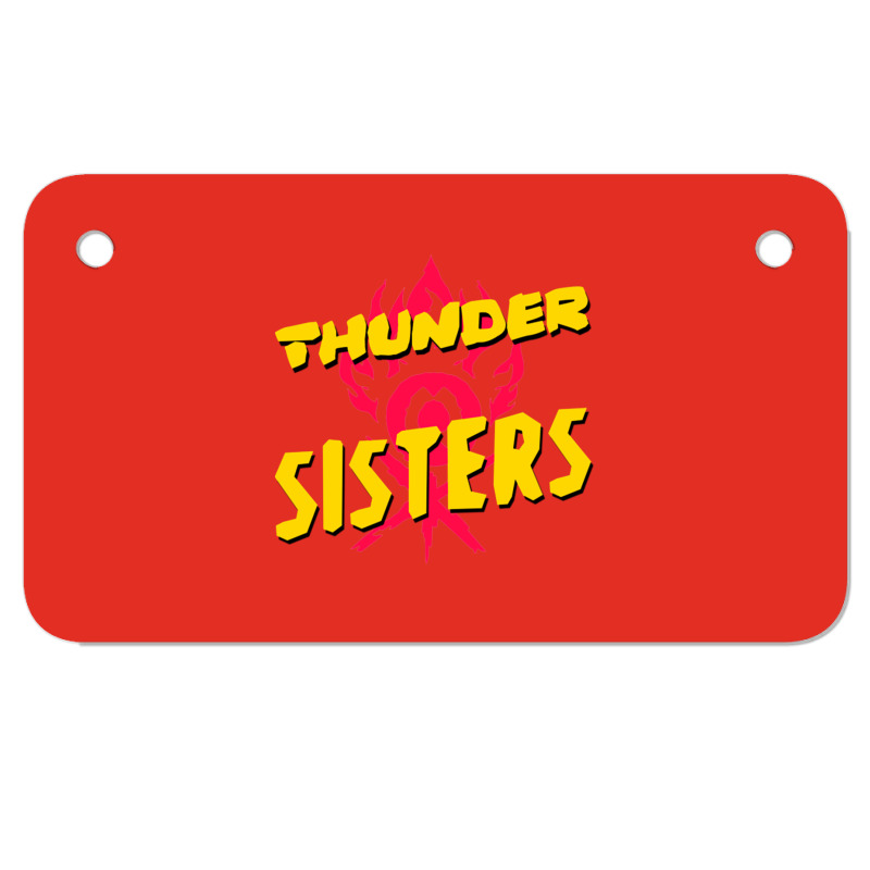 Thunder Sisters From The The Croods A New Age Motorcycle License Plate | Artistshot