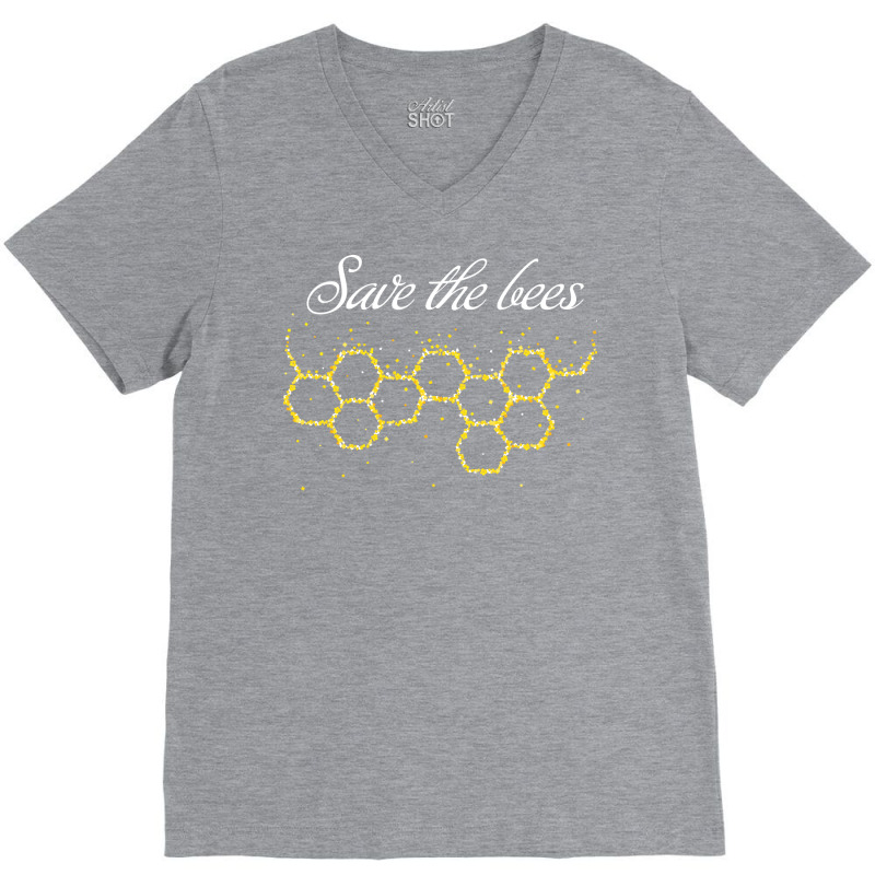 Save The Bees Beekeeper Bee Nature Conservation Hi V-Neck Tee by houkealgdals | Artistshot