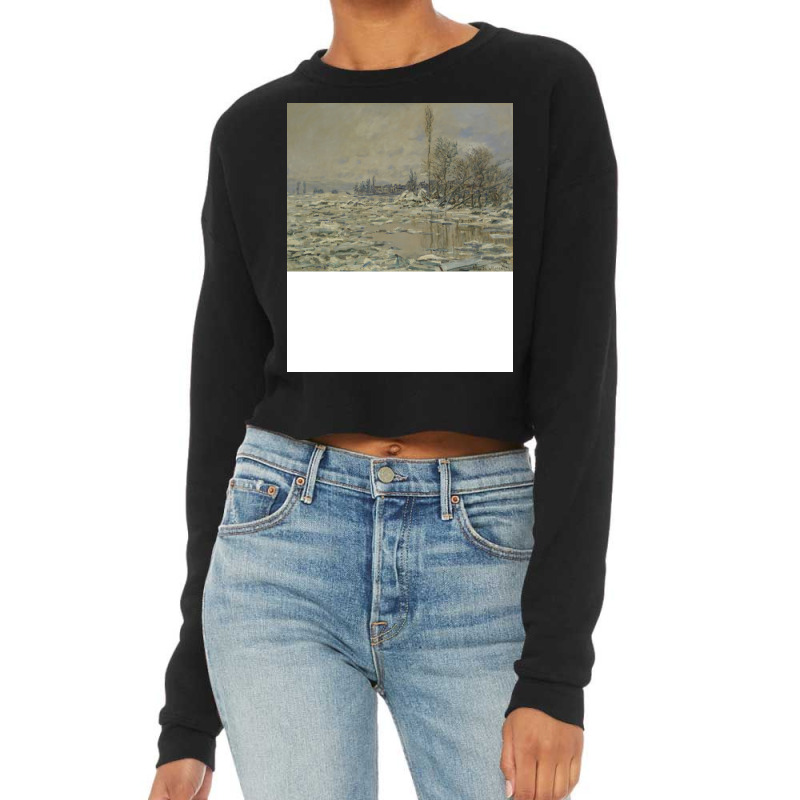 The Breakup Of The Ice Claude Monet Cropped Sweater by nalanjnke8 | Artistshot