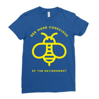 Bee More Conscious About The Environment Green Ladies Fitted T-shirt | Artistshot