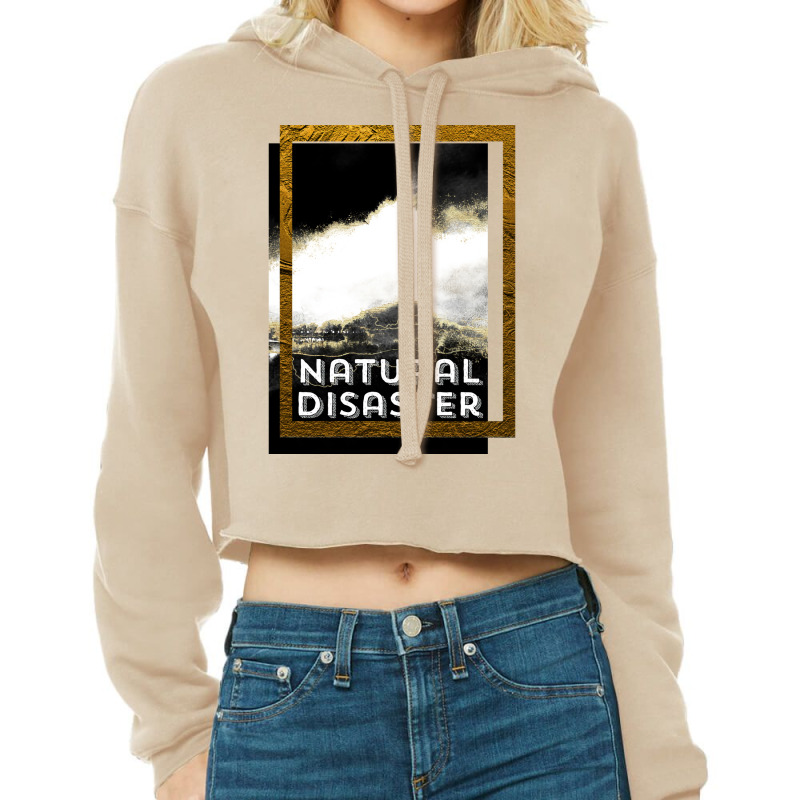 Natural Disaster Yellow Cropped Hoodie by zuhaojumba1 | Artistshot