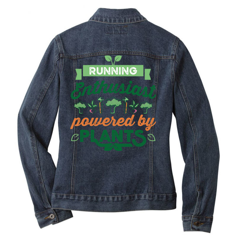 Running Enthusiast Powered Vintage Ladies Denim Jacket by zuhaojumba1 | Artistshot