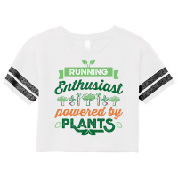 Running Enthusiast Powered Vintage Scorecard Crop Tee | Artistshot