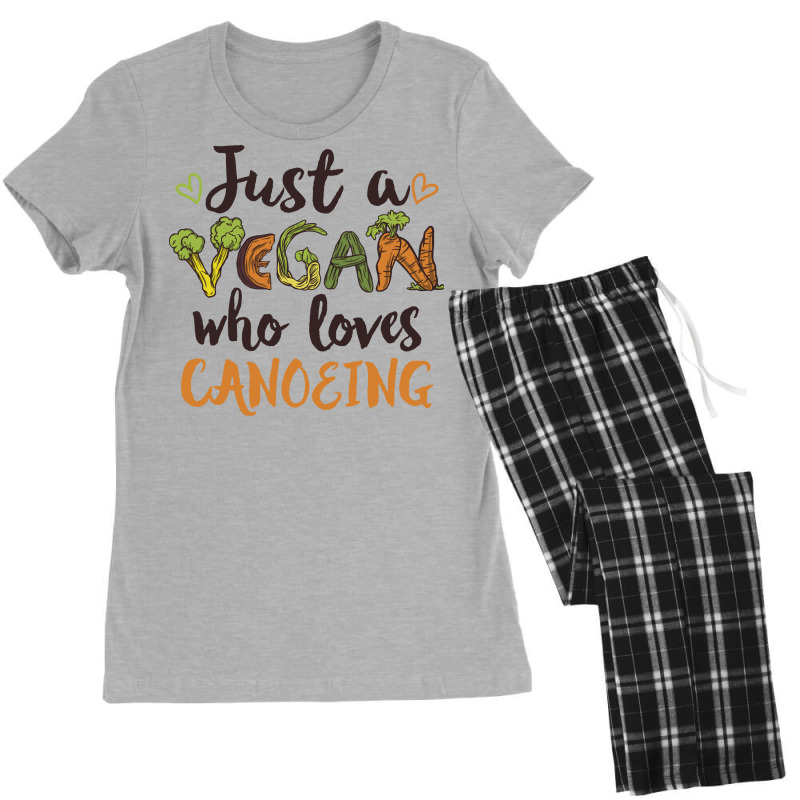 Just A Vegan Who Loves Canoeing Gift Summer Women's Pajamas Set by eneydarivardw | Artistshot