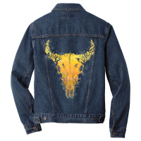 Dark Desert Cow Skull Men Denim Jacket | Artistshot