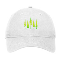 Beautiful Vibrant Conifer Trees Girl Adjustable Cap | Artistshot