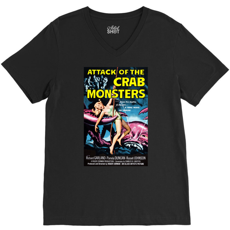 Attack Of The Crab Monsters V-neck Tee | Artistshot