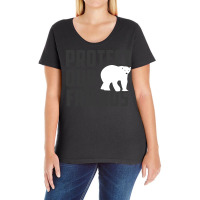 Protect Our Friends Polar Bear Cool Ladies Curvy T-shirt | Artistshot