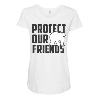 Protect Our Friends Polar Bear Cool Maternity Scoop Neck T-shirt | Artistshot