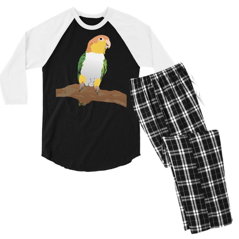 Caique Parrot Funny Men's 3/4 Sleeve Pajama Set | Artistshot