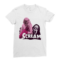 Scream With Girl Ladies Fitted T-shirt | Artistshot