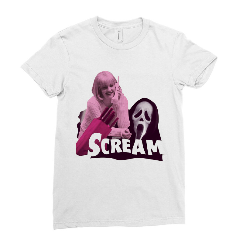 Scream With Girl Ladies Fitted T-Shirt by jhonbar | Artistshot